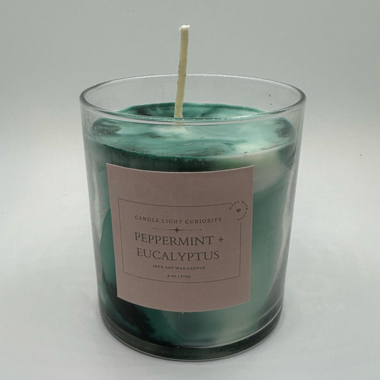 🍃Peppermint Eucalyptus Soy Wax Candle🍃